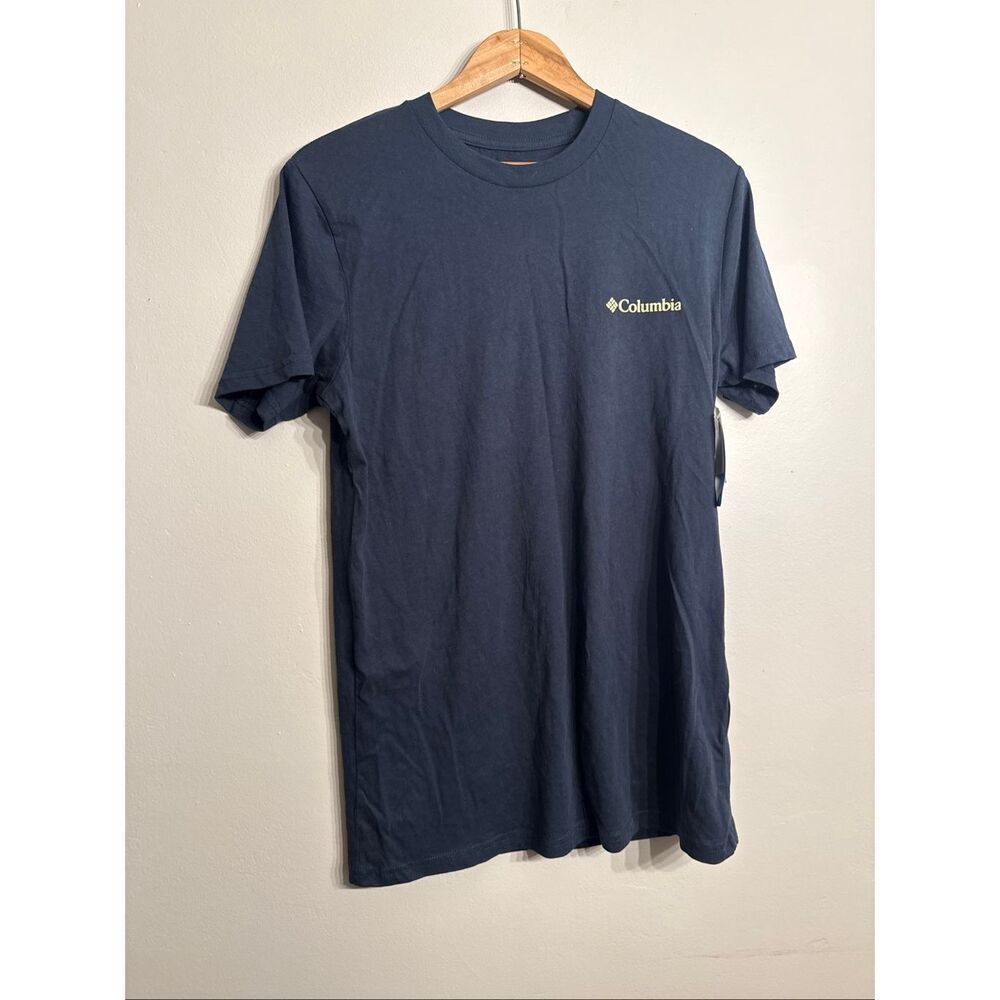 Columbia Navy Blue Greater Outdoor Gear Short Sleeve Crew Neck T-Shirt Small NWT
